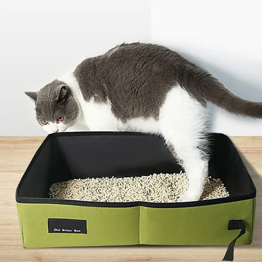 Bac à litière de voyage pour chat