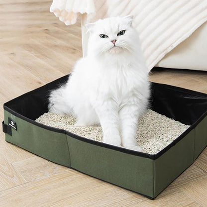 Bac à litière de voyage pour chat