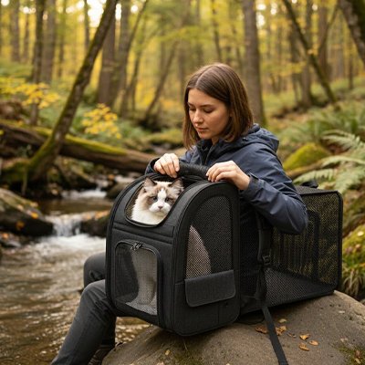 Sac de transport pour chat